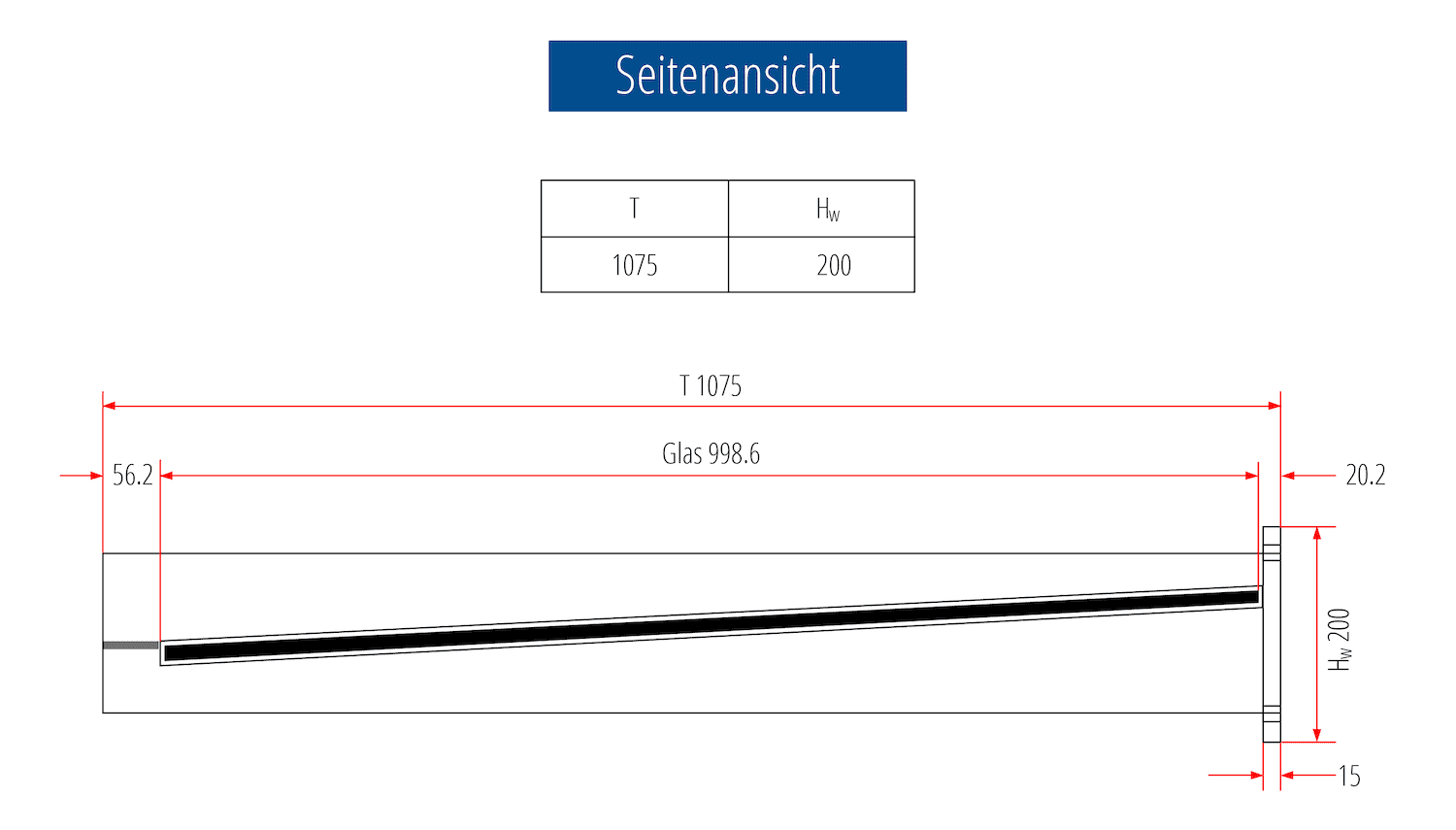 Aluminium luifel FER-MO